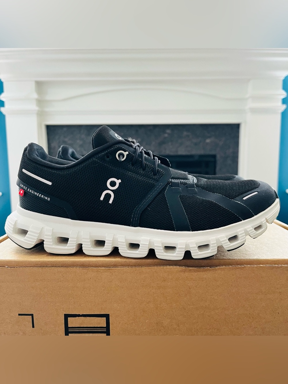 Sz 8 WIDE ON CLOUD 6 Women’s Running Shoes Black/White 3WG10360299